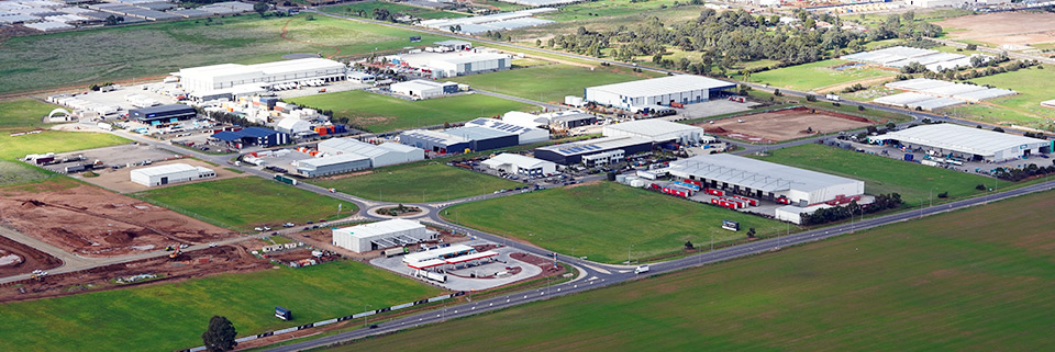 An aerial view of Vicinity